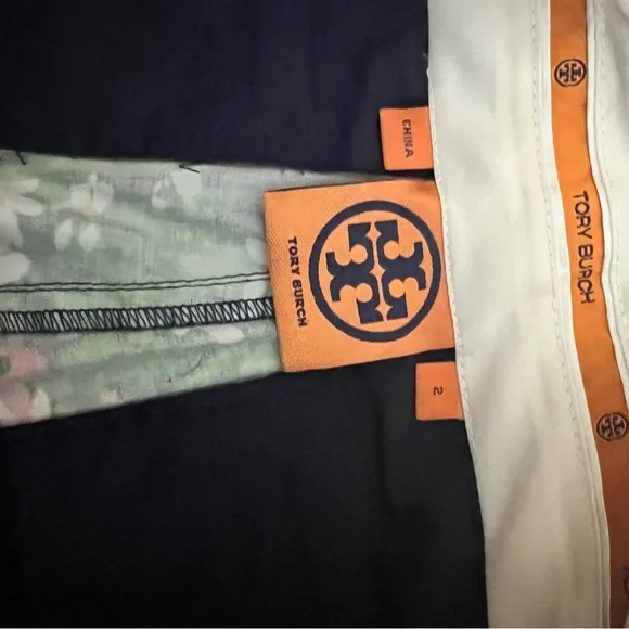 Tory Burch Shorts Womens Floral Tulip Bermuda Shorts Pockets Stretch - Picture 3 of 5